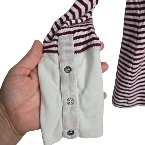 Sundance Striped Crewneck Long Sleeves Thermal Top Size PXL - Picture 6 of 10